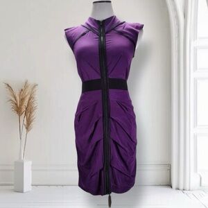 Bebe full zip dress size large